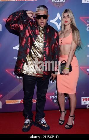 Ciudad de México, 10Nov2021 .- Expo Santa Fe Premios de la radio 2021, evento que reconnaissance a lo mejor de la música regional mexicana, y que se celea por primera vez en México.Fotos: Francisco Morales/DAMMPHOTO Banque D'Images