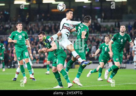 Dublin, Irlande.11 novembre 2021.Cristiano Ronaldo à l'épreuve de qualification de la coupe du monde de la FIFA 2022 entre l'Irlande et le Portugal au stade Aviva.Credit: David Ribeiro / Alamy Live News Banque D'Images