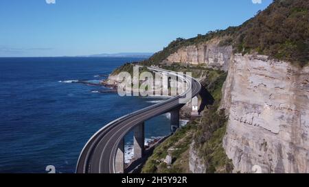 gros plan sur le pont de la falaise maritime Banque D'Images