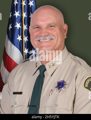 Riverside County Sheriff adjoint de département Sheriff Raul Vergara ca.29 octobre 2019 Banque D'Images