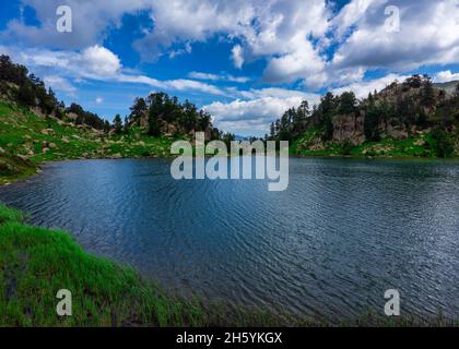 Les lacs de colomers dans la vallée de l'aran des pyrénées, Espagne Banque D'Images