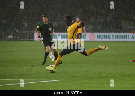 Socceroos contre l'Arabie Saoudite Banque D'Images