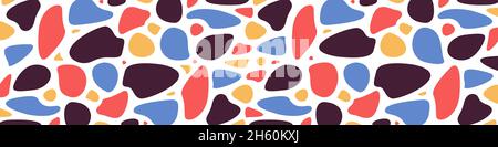 Arrière-plan abstrait de formes colorées, fond de forme aléatoire, illustration de concept liquide. Illustration de Vecteur