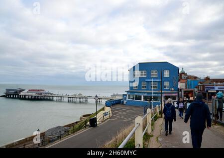 No 1 cromer Fish and Chip shop cromer English station balnéaire de norfolk, angleterre, Royaume-Uni Banque D'Images