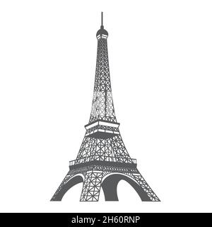 Illustration vectorielle de la tour Eiffel Illustration de Vecteur