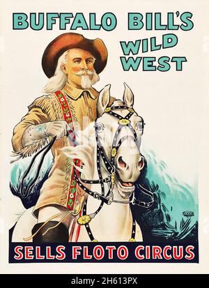 Buffalo Bill's Wild West et vend Floto Circus (Circus Poster, 1926) Banque D'Images