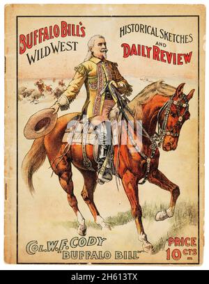 William F. 'Buffalo Bill' Cody's Wild West - Livre souvenir officiel de 1907 Banque D'Images