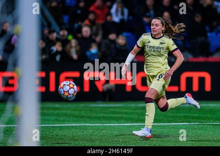 Koege, Danemark.10 novembre 2021.Noelle Maritz (16) d’Arsenal vu dans le match de l’UEFA Women’s Champions League entre HB Koege et Arsenal au Capelli Sport Stadion de Koege.(Crédit photo: Gonzales photo - Robert Hendel). Banque D'Images