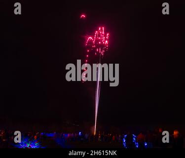 Towneley Hall Bonfire & Fireworks 2021.Photos prises par Mark Stinchon Photography. Banque D'Images