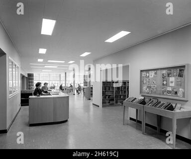 Bibliothèque publique de New Canaan, New Canaan, Connecticut; 1953 Banque D'Images