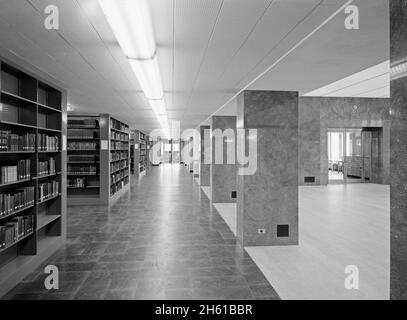 Bibliothèque Lamont, Université Harvard, Cambridge (Massachusetts); 1949 Banque D'Images