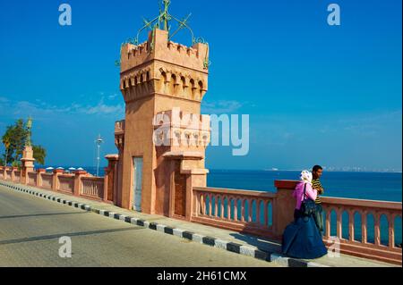 Egypte, la côte Méditerranée, Alexandrie, Parc de Montaza.// Egypte, Alexandrie, Parc Montaza. Banque D'Images