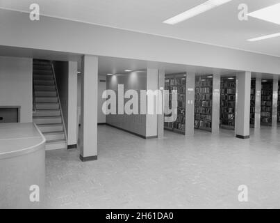 Bibliothèque publique de New Canaan, New Canaan, Connecticut; 1953 Banque D'Images