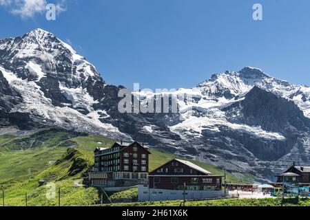 col de montagne kleine scheidegg Banque D'Images