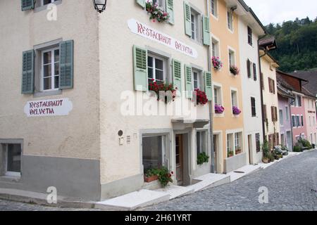 impressions de saint-ursanne,canton jura,suisse Banque D'Images