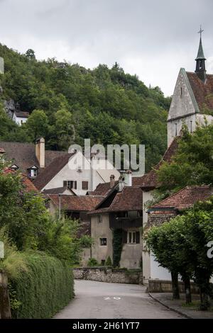 impressions de saint-ursanne,canton jura,suisse Banque D'Images