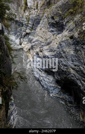 formations rocheuses dans le parc national des gorges de taroko Banque D'Images