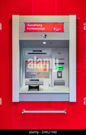 branche de la sparkasse allgäu à kempten avec ec et atm Banque D'Images