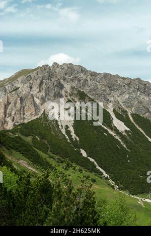 Sareis, Liechtenstein, le 20 juin 2021 Panorama de la montagne par une journée Banque D'Images