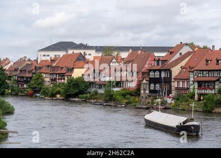 l'allemagne, la bavière, la haute-franconie, bamberg, la petite venise sur le fleuve regnitz, les anciennes maisons de pêcheurs, font partie du patrimoine mondial de l'unesco Banque D'Images