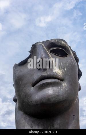 allemagne,bavière,haute-franconie,bamberg,sculpture centurione par igor mitoraj dans la vieille ville de bamberg Banque D'Images