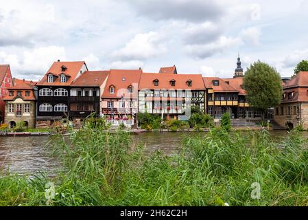 l'allemagne, la bavière, la haute-franconie, bamberg, la petite venise sur le fleuve regnitz, les anciennes maisons de pêcheurs, font partie du patrimoine mondial de l'unesco Banque D'Images