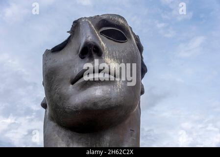 allemagne,bavière,haute-franconie,bamberg,sculpture centurione par igor mitoraj dans la vieille ville de bamberg Banque D'Images