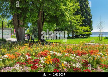 kurpark pendant les landesgartenschau 2021 überlingen,lac de constance,bade-wurtemberg,allemagne Banque D'Images