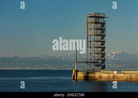 moleturm,friedrichshafen,lac de constance,bade-wurtemberg,allemagne Banque D'Images