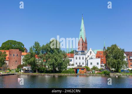 aegidienkirche,krähenteich,lübeck,schleswig-holstein,allemagne,europe Banque D'Images