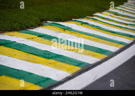 Sao Paulo, Brésil.12 novembre 2021.Illustration de la piste pendant la Formule 1 Heineken Grande Premio de Sao Paulo 2021, Grand Prix de Sao Paulo, 19e tour du Championnat du monde de Formule 1 2021 de la FIA du 12 au 14 novembre 2021 sur le circuit Interlagos, à Sao Paulo, Brésil - photo: Florent Gooden/DPPI/LiveMedia crédit:Agence photo indépendante/Alamy Live News Banque D'Images