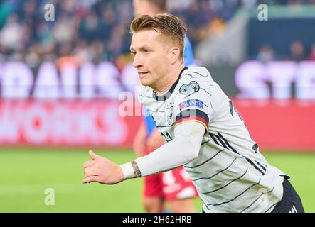 Marco Reus, DFB 11 dans le match ALLEMAGNE - LIECHTENSTEIN 9-0 qualification pour les Championnats du monde 2022 au Qatar, WM Quali, saison 2021/2022, 11 nov. 2021 à Wolfsburg,Allemagne.© Peter Schatz / Alamy Live News Banque D'Images