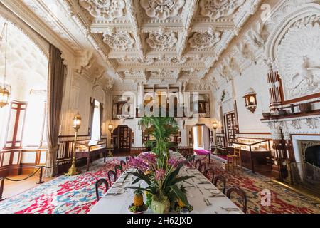 angleterre, île de wight, cowes est, osborne house, l'ancienne maison de la reine victoria et prince albert, la salle durbar Banque D'Images