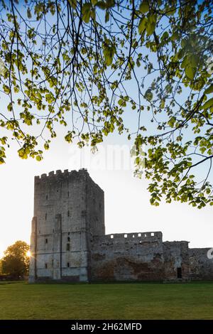 angleterre, hampshire, portsmouth, fareham, château de portchester Banque D'Images