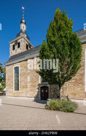 allemagne,mettmann,bergisches land,niederbergisches land,niederberg,rhénanie,du nord-westphalie,église évangélique freiheitstrasse,lavalplatz Banque D'Images