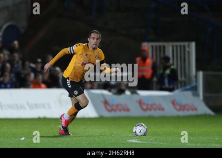 Hartlepool, Royaume-Uni.12 NOV Matthew Dolan du comté de Newport pendant le match Sky Bet League 2 entre Hartlepool United et Newport County à Victoria Park, Hartlepool le vendredi 12 novembre 2021.(Photo par : Mark Fletcher) Credit: MI News & Sport /Alay Live News Banque D'Images