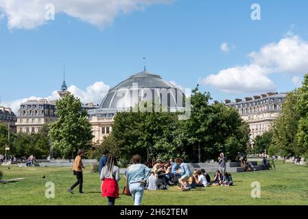 france,paris,vue de la bourse de commerce Banque D'Images