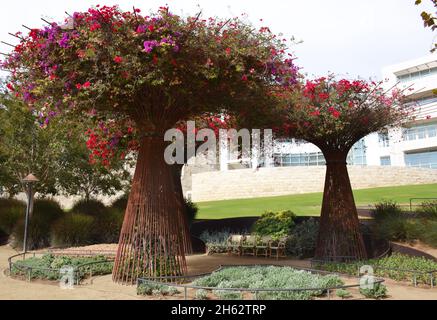 Parcs à l'intérieur du musée Getty à Los Angeles Banque D'Images