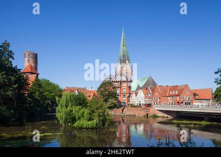 ratsmühle,vieille ville,lueneburg,basse-saxe,allemagne,europe Banque D'Images