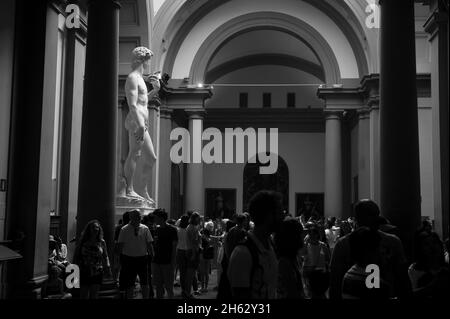 à l'intérieur de la galleria dell'accademia Banque D'Images