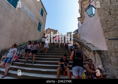 un des jeux les plus populaires de lieux de thrones à dubrovnik, croatie, grâce à la célèbre –€œwalk de honte –€ scène Banque D'Images