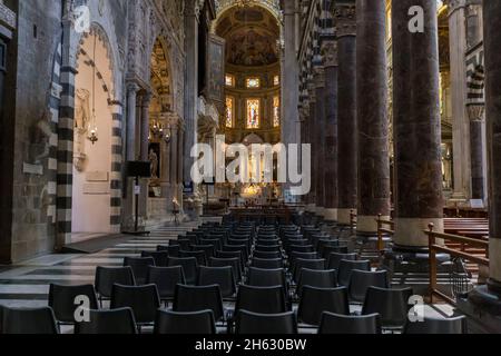 intérieur de la cathédrale saint-laurent (lorenzo) à gênes, italie Banque D'Images