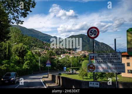 sur la route Banque D'Images