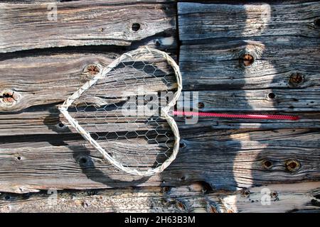 deko herz,dekoherz,sur le mur en bois mittenwald,allemagne,bavière,haute-bavière,werdenfelser land,isar vallée Banque D'Images
