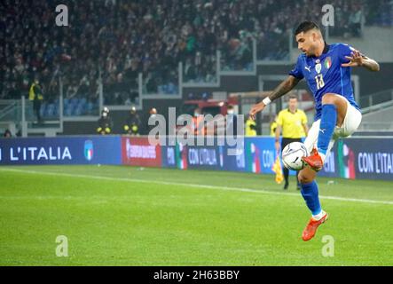 Rome, Latium, Italie.12 novembre 2021.Roma 12/11/2021, pendant le match de football valide pour se qualifier pour la coupe du monde du Qatar 2022, entre les équipes nationales d'Italie et de Svizzera au stade olympique de Roma.in photo: Emersona (Credit image: © Fabio Sasso/ZUMA Press Wire) crédit: ZUMA Press, Inc./Alay Live News Banque D'Images