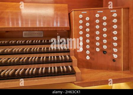 europe,allemagne,hambourg,laeiszhalle,musique,jeu d'organes,orgue,table de jeux,clés Banque D'Images