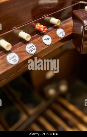 europe,allemagne,hambourg,orgue,table de jeux,clés,musique,orgue,ndr,welte funk orgue Banque D'Images