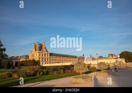 france,paris,1. arrondissement,ambiance du soir,tuileries Banque D'Images