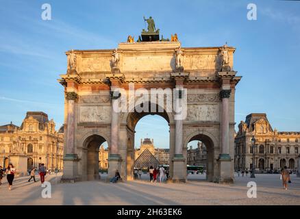 france,paris,1. arrondissement,ambiance de soirée, Banque D'Images