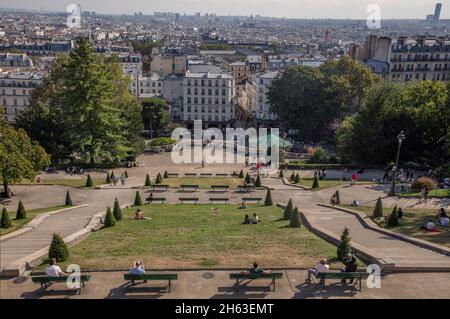 france, paris, vue de montmartre Banque D'Images